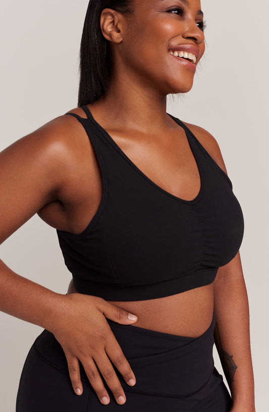 Curvy Comfort V Neck Sports Bra - BODIIV