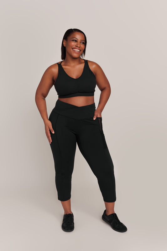 Curvy Comfort V Waistband 7/8 Legging - BODIIV