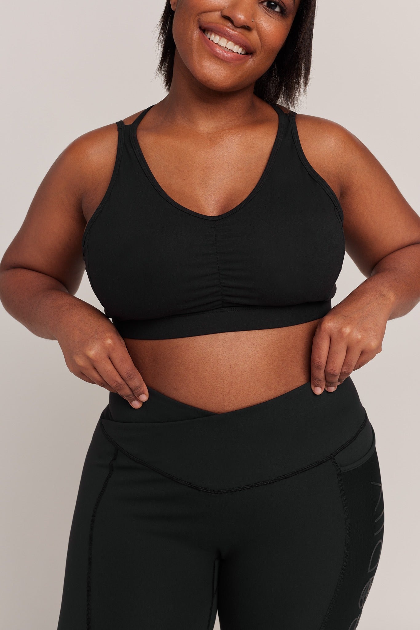 Curvy Comfort V Neck Sports Bra - BODIIV