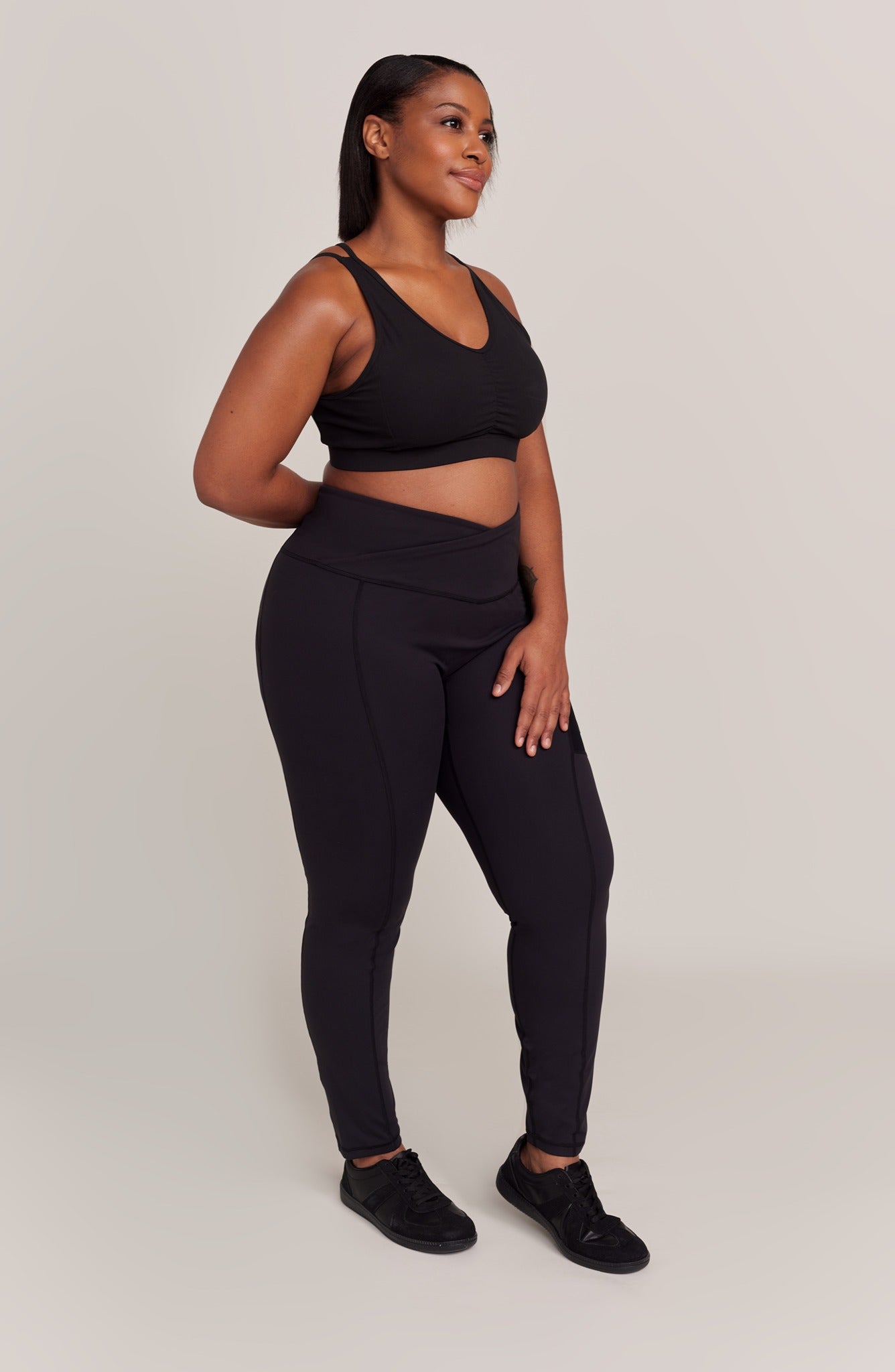 Curvy Comfort V Waistband Full Legging - BODIIV 