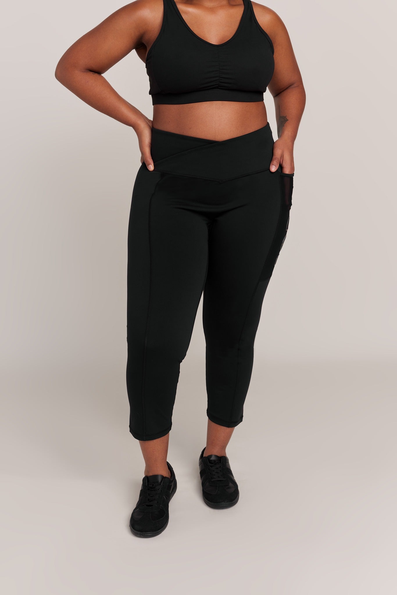 Curvy Comfort V Waistband 7/8 Legging - BODIIV 